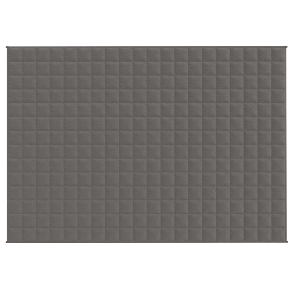 vidaXL Verzwaringsdeken 135x200 cm 6kg Grijs -55% Korting!
