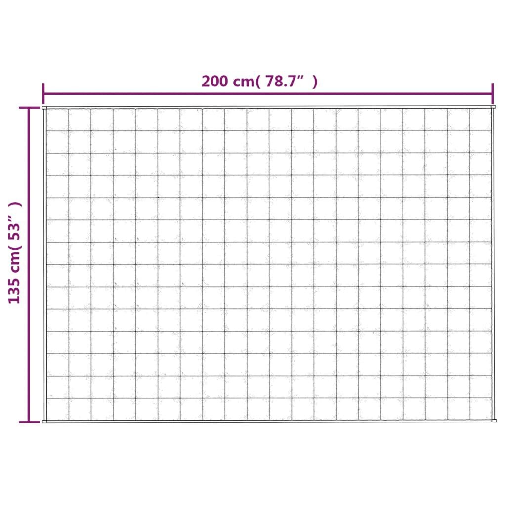 vidaXL Verzwaringsdeken 135x200 cm 6kg Grijs -55% Korting!