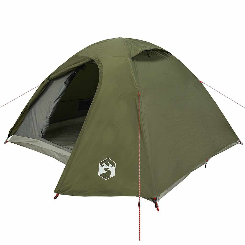 vidaXL Koepeltent 3-Persoons Olijfgroen - 35% Korting!
