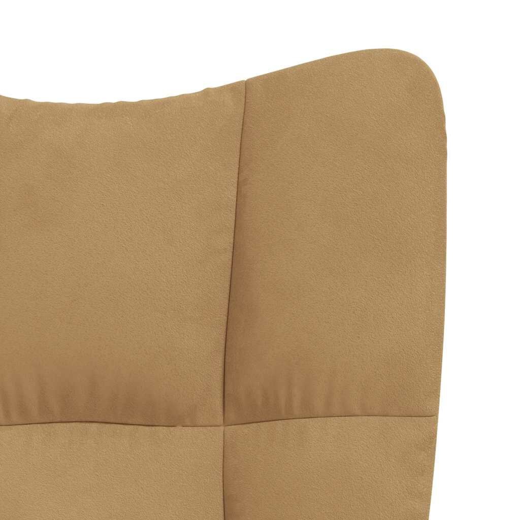 VidaXL Bruine Fluweel Relaxstoel - 35% Korting!