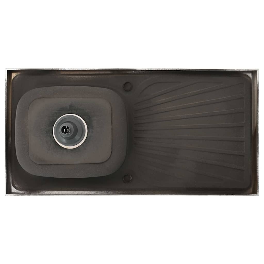 vidaXL RVS Gootsteen 100x50cm + Afvoerset - 35% Korting!