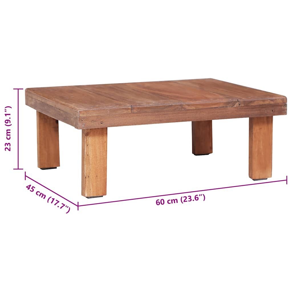 Salontafel Mahoniehout 60x45cm - Retourdeal: 35% Korting!