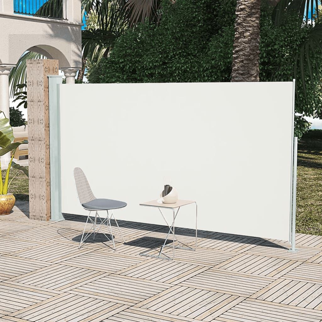 VidaXL Uittrekbaar Tuinscherm Crème 160x300cm - 60% Korting!