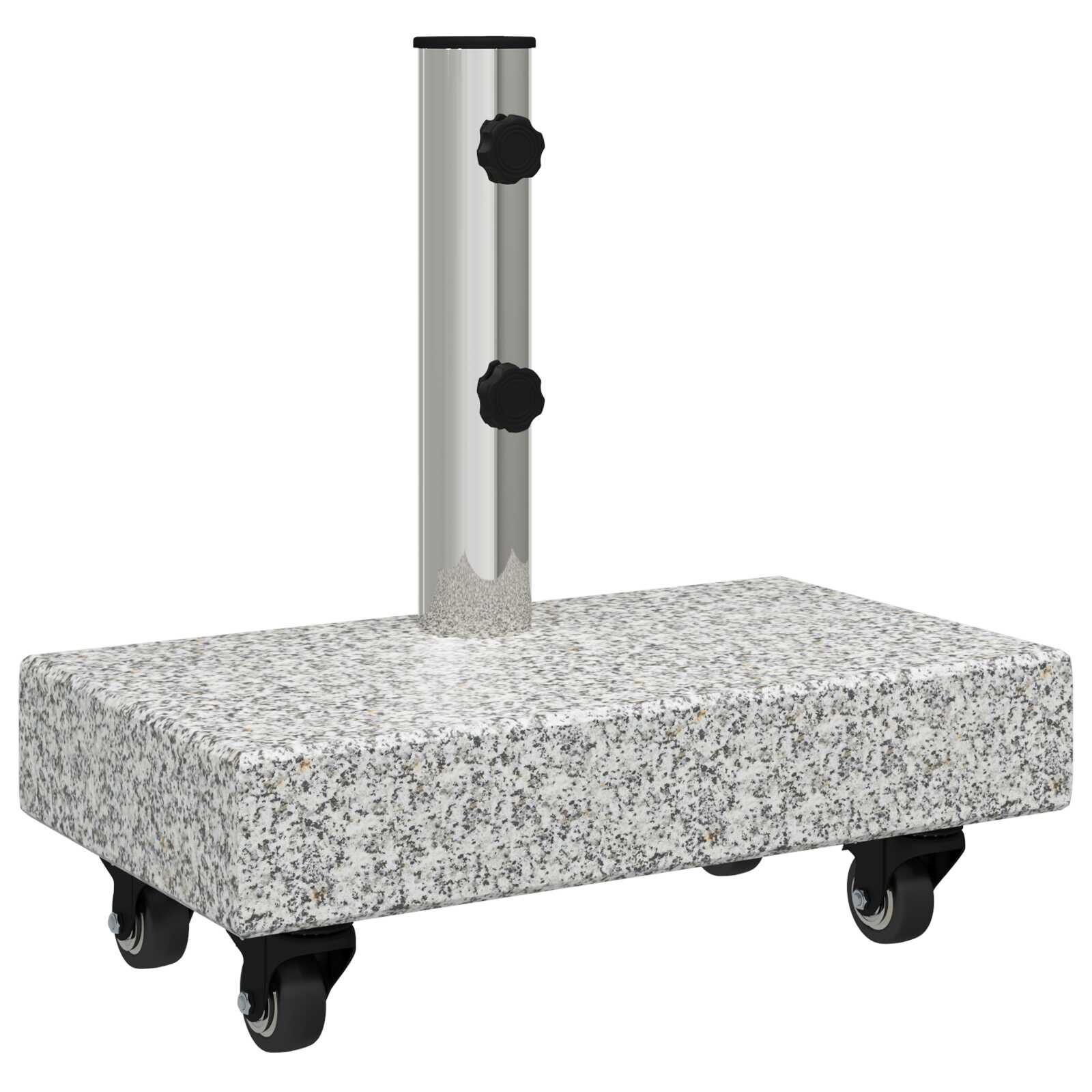vidaXL Parasolvoet Graniet Lichtgrijs -35%! Superdeal