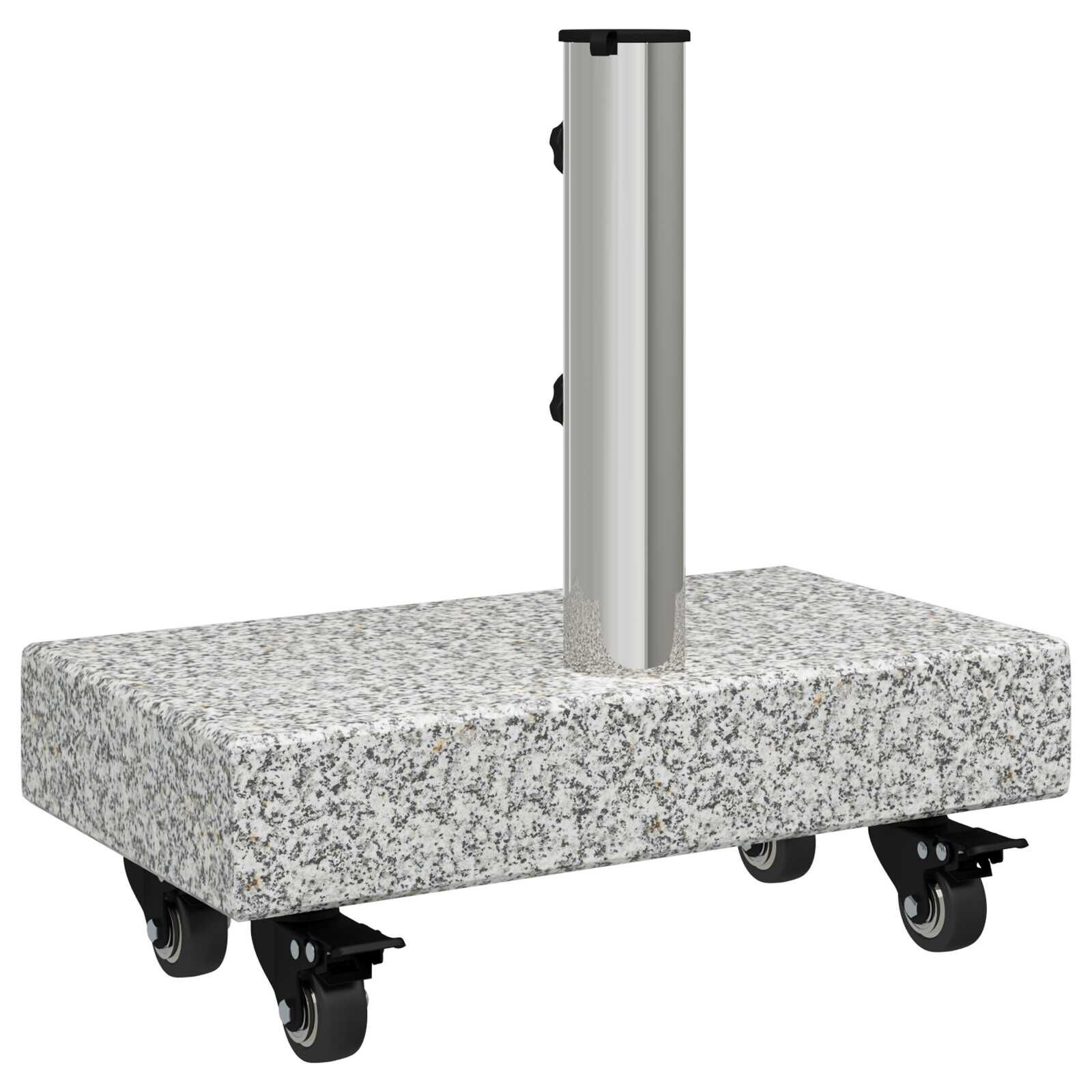 vidaXL Parasolvoet Graniet Lichtgrijs -35%! Superdeal