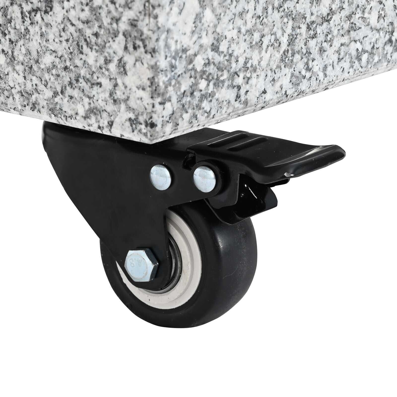 vidaXL Parasolvoet Graniet Lichtgrijs -35%! Superdeal