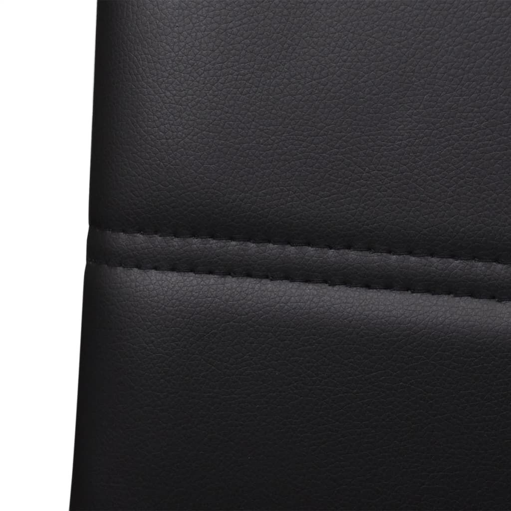 VidaXL Eetkamerstoelen (4) Zwart Kunstleer - 47% Korting!