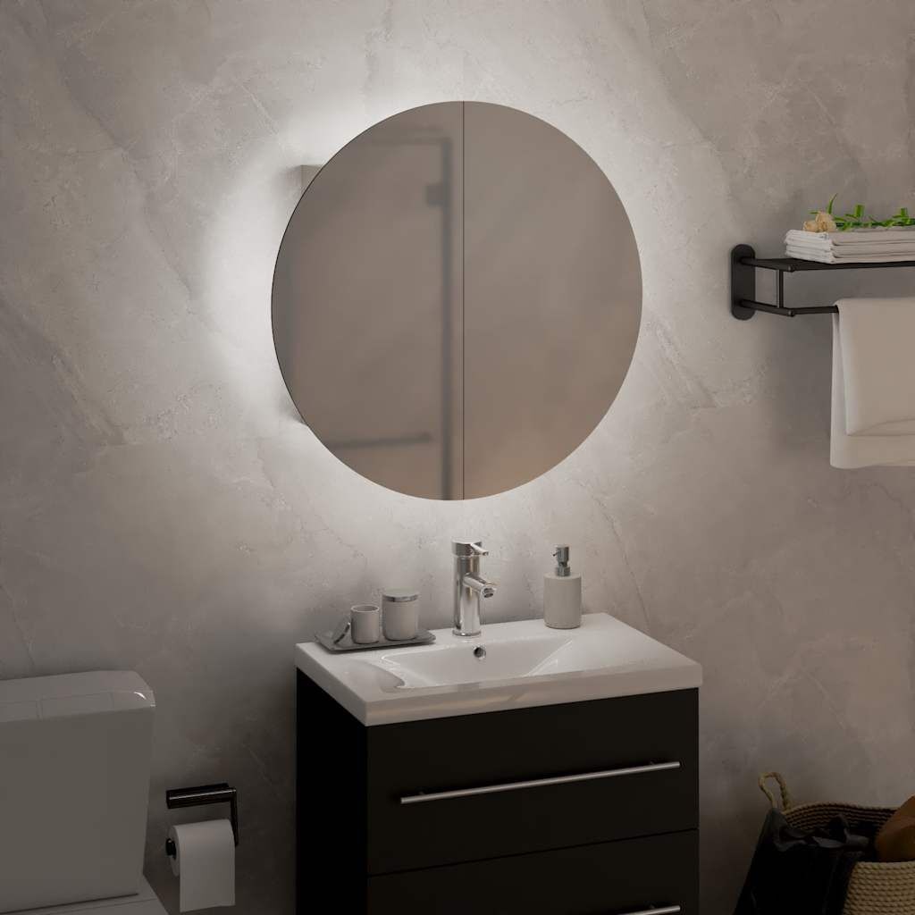 vidaXL Badkamerkast met Spiegel & LED, 40cm - 35% Korting!