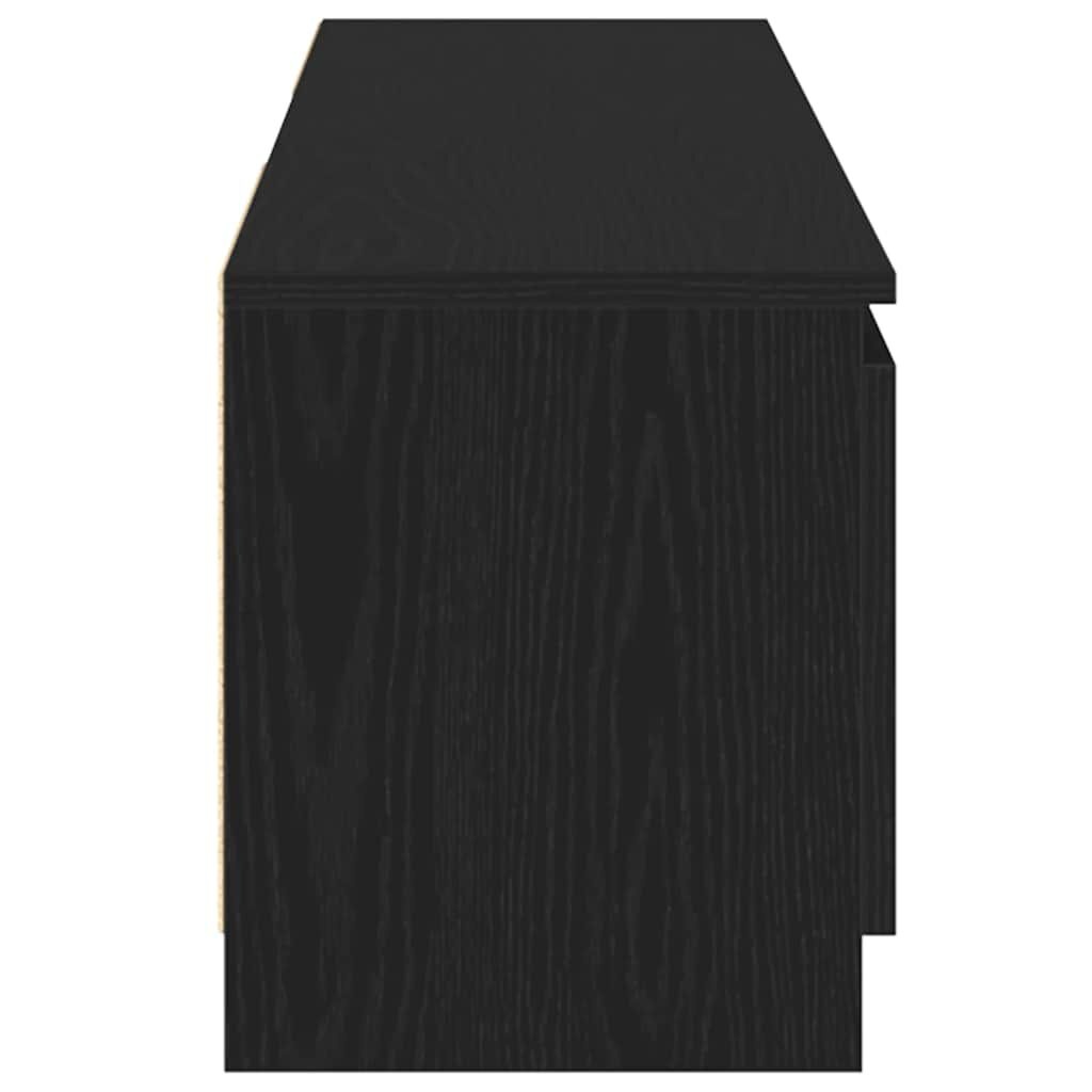 TV-Meubel LED Zwart Eiken 120cm - 50% Korting! (Beschadigd)