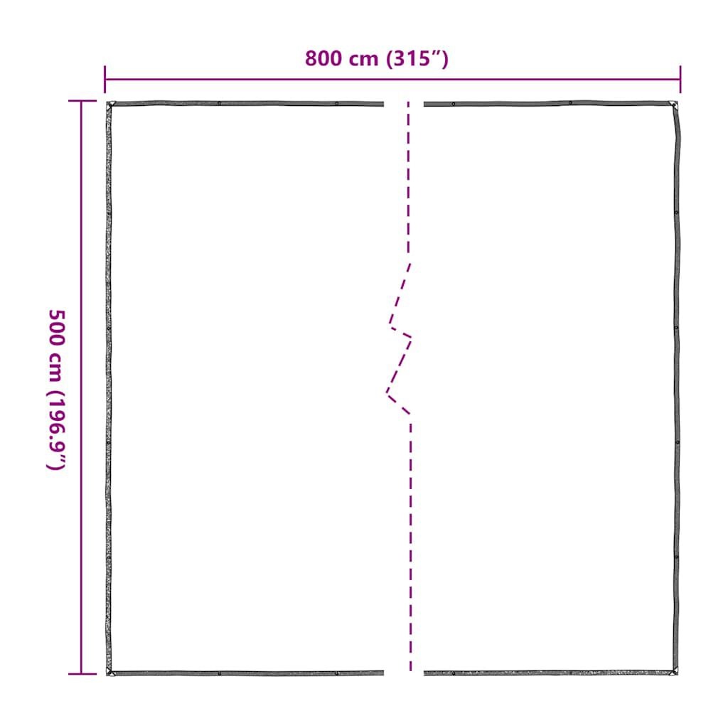 VidaXL Doorzichtig Zeildoek 5x8m - 35% Korting!