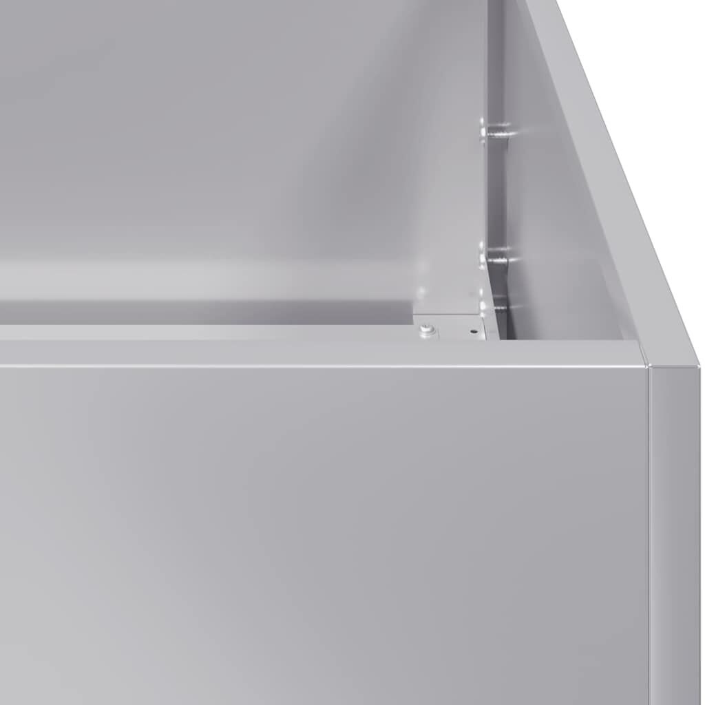 VidaXL Plantenbak 200cm Gegalvaniseerd Staal - 42% Korting!