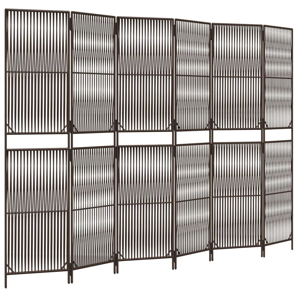 vidaXL Kamerscherm 6 Panelen Bruin - 55% Korting! (Beschadigd)