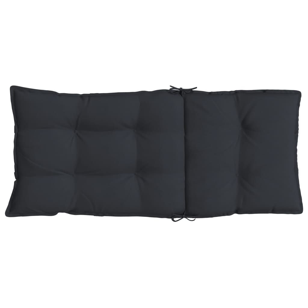 vidaXL Stoelkussens (6 st) Hoge Rug Zwart -35%!
