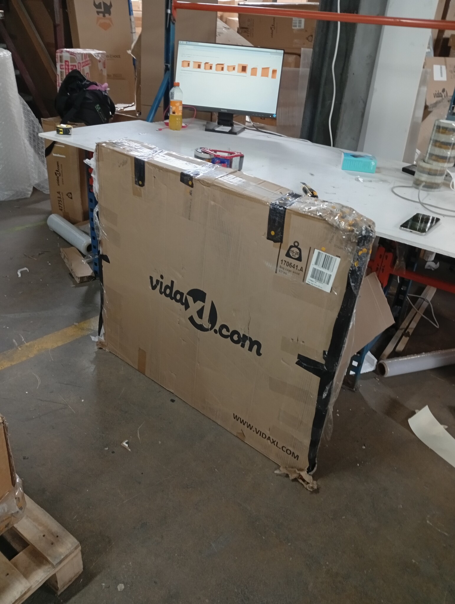VidaXL Hondenhok 120cm Grenenhout - 45% Korting!