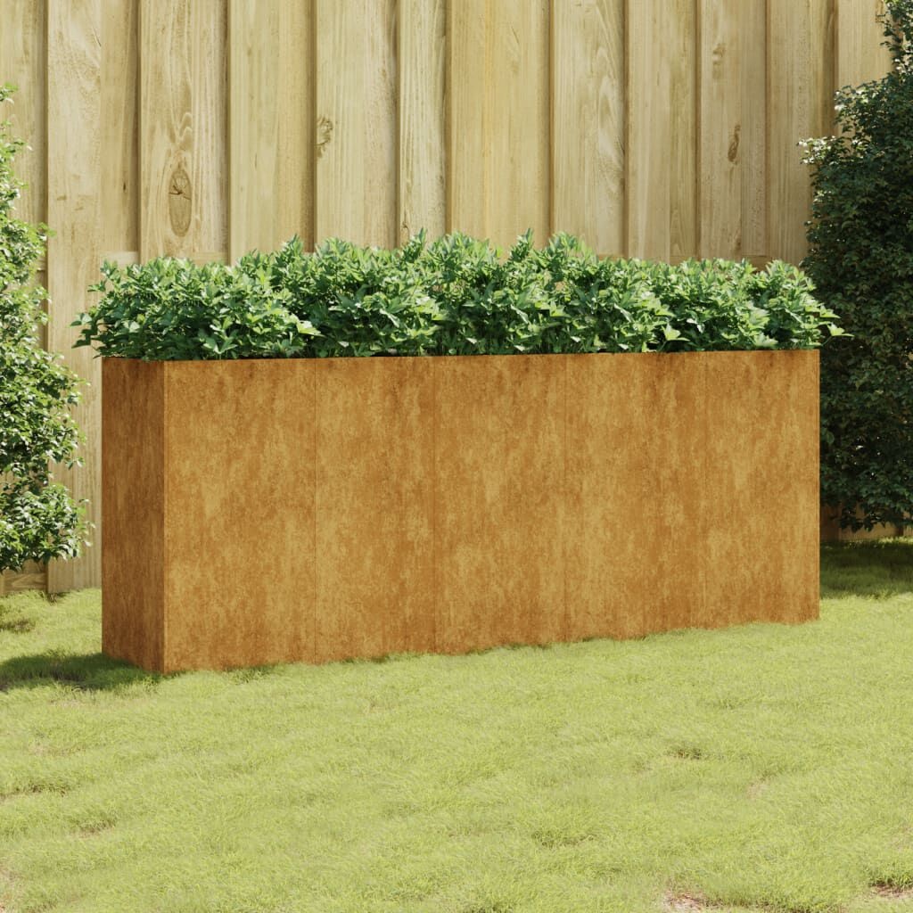 VidaXL Verhoogde Plantenbak Cortenstaal 200cm - 60% Korting!