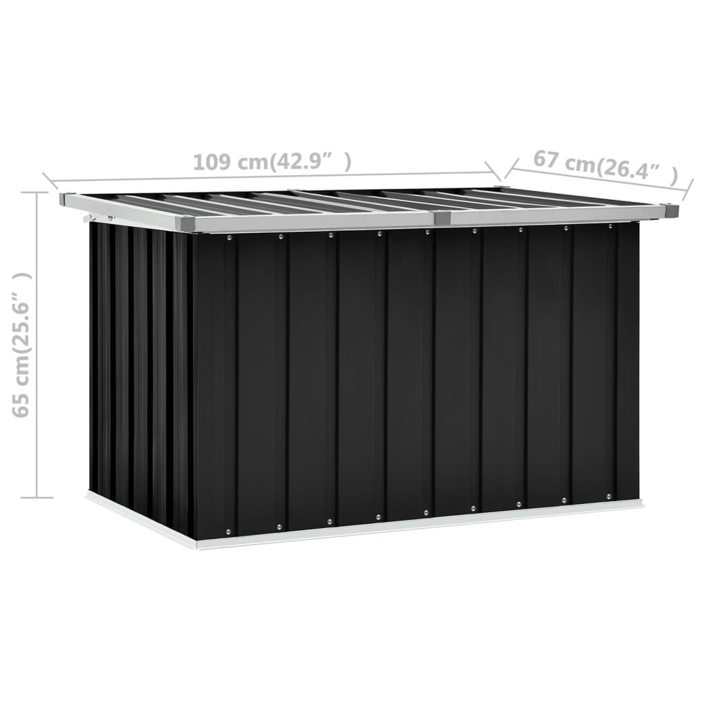VidaXL Tuinbox Antraciet - 109cm - 60% Korting!