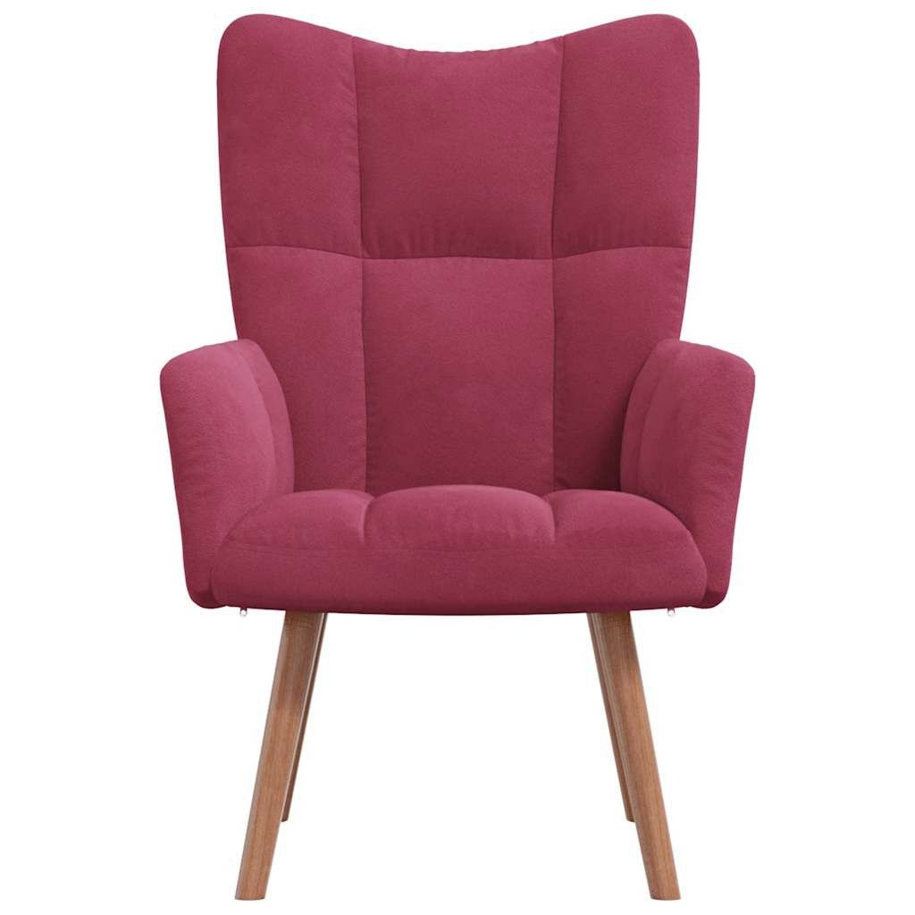 VidaXL Relaxstoel Fluweel Wijnrood - 60% Korting!