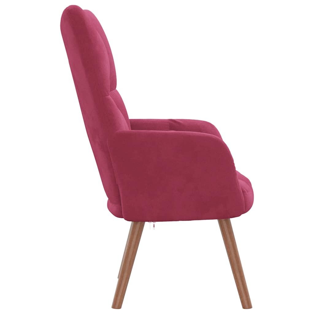 VidaXL Relaxstoel Fluweel Wijnrood - 60% Korting!