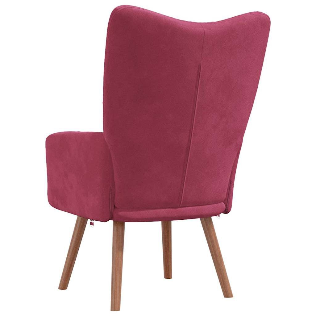 VidaXL Relaxstoel Fluweel Wijnrood - 60% Korting!