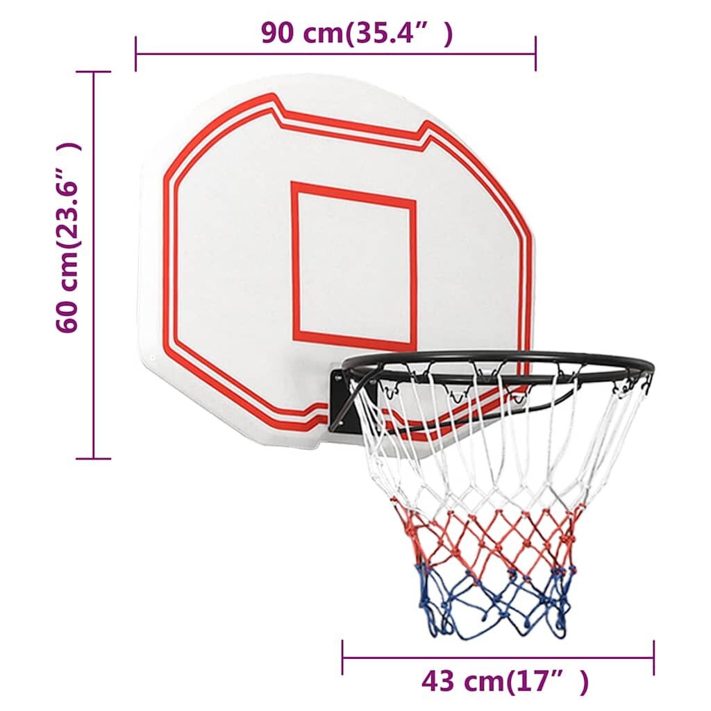 VidaXL Basketbalbord 90x60cm - 35% Korting!