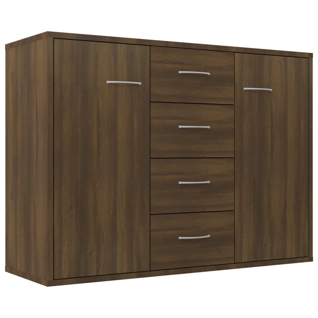 vidaXL Dressoir Bruin Eiken 88cm - 35% Korting!