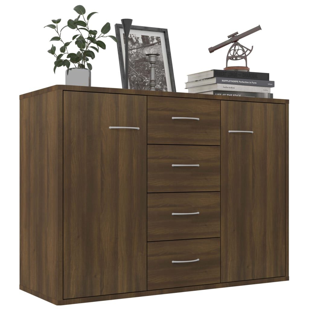 vidaXL Dressoir Bruin Eiken 88cm - 35% Korting!