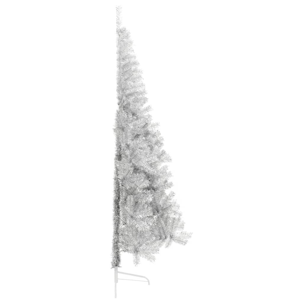 Kunstkerstboom Half 210cm Zilver - 65% Korting!