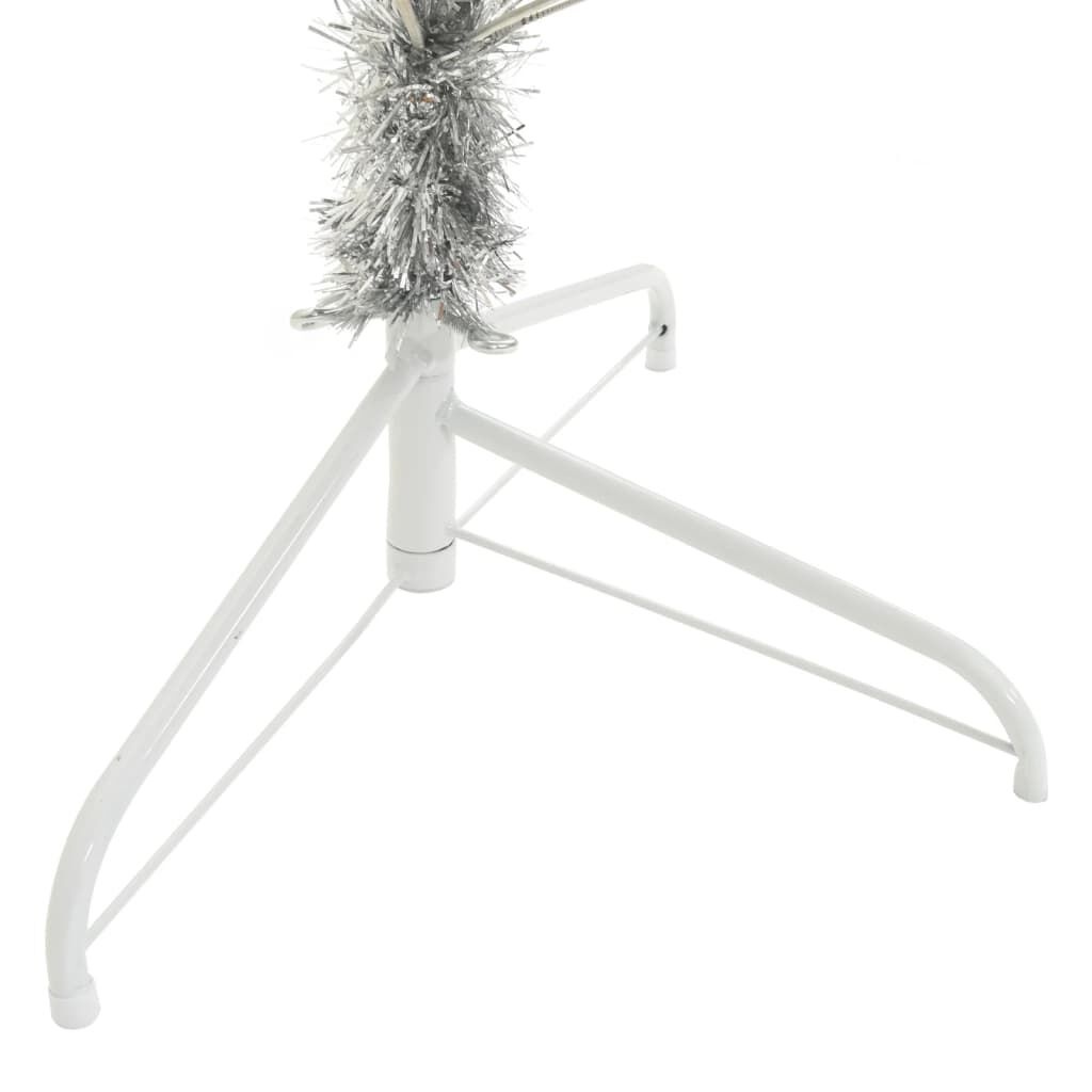 Kunstkerstboom Half 210cm Zilver - 65% Korting!