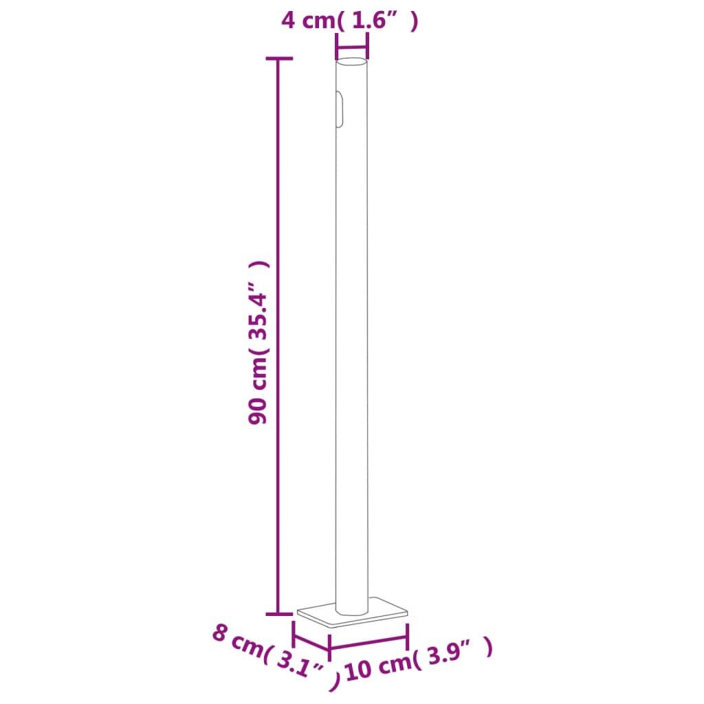 vidaXL Uittrekbaar Windscherm Zwart 140x1000cm - 35% Korting!