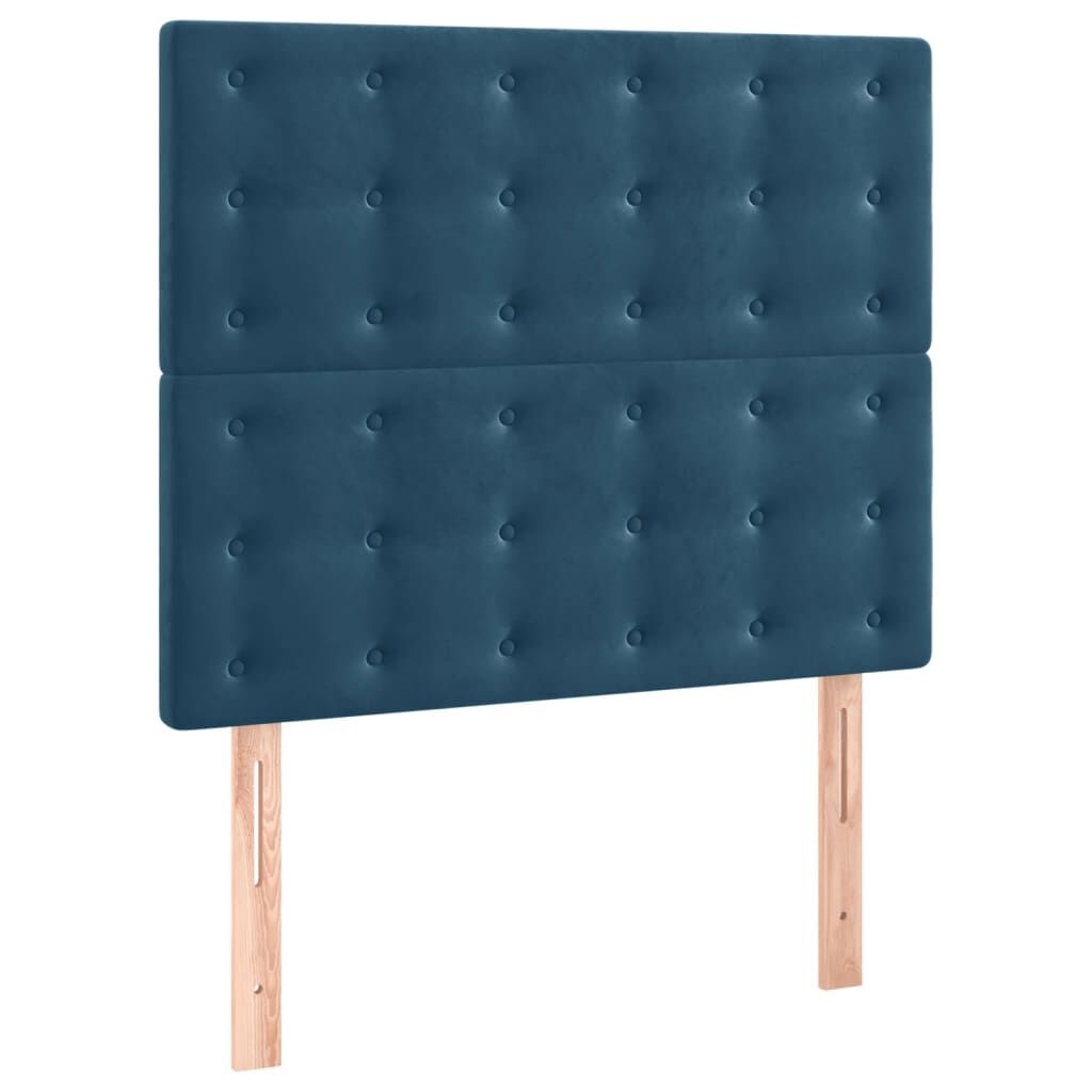2x Donkerblauw Fluwelen Hoofdbord 100cm - 35% Korting!