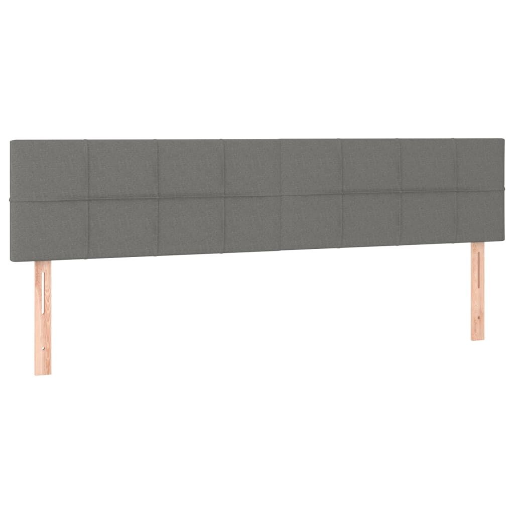 vidaXL Hoofdborden 2x 100cm Donkergrijs -65% Korting!