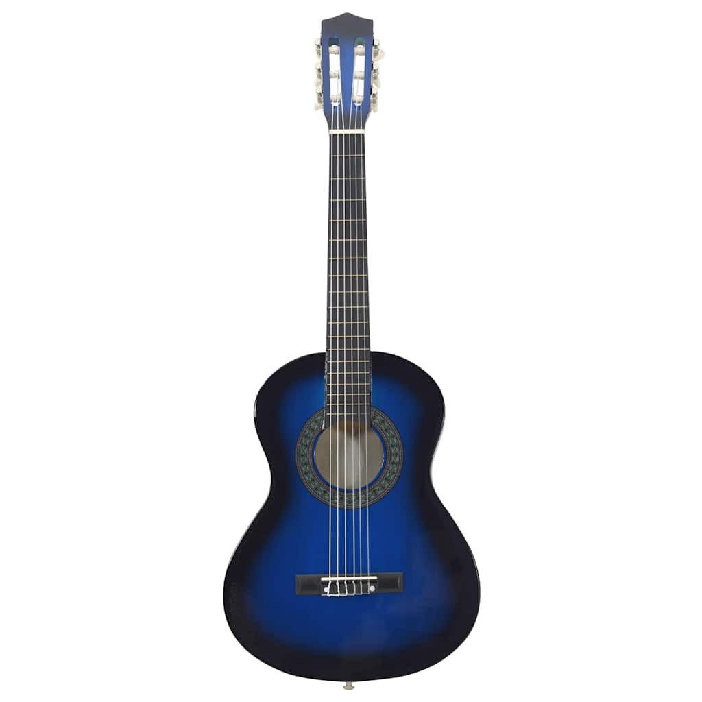 Klassieke Gitaarset Blauw 1/2 (34") - 35% Korting!