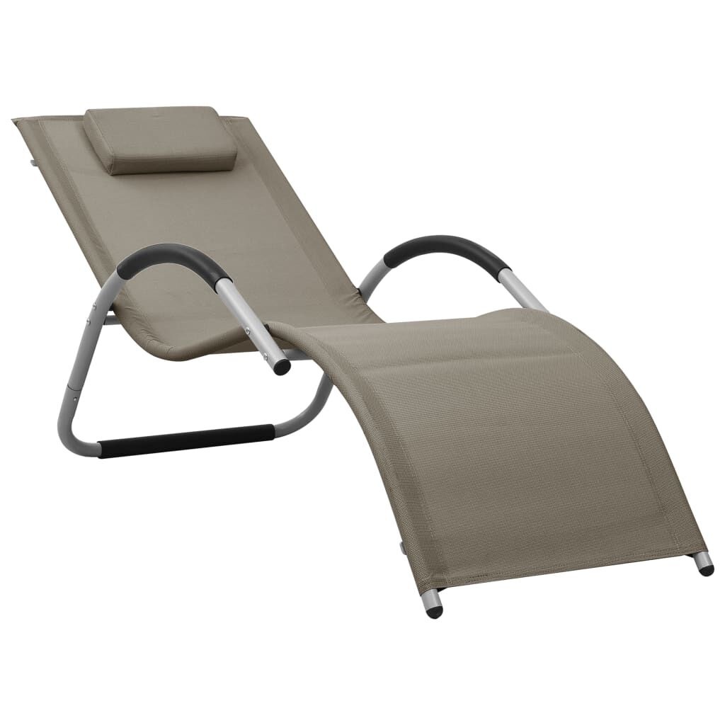 2x Ligbed Textileen Taupe/Grijs - Retourdeal! 35% Korting