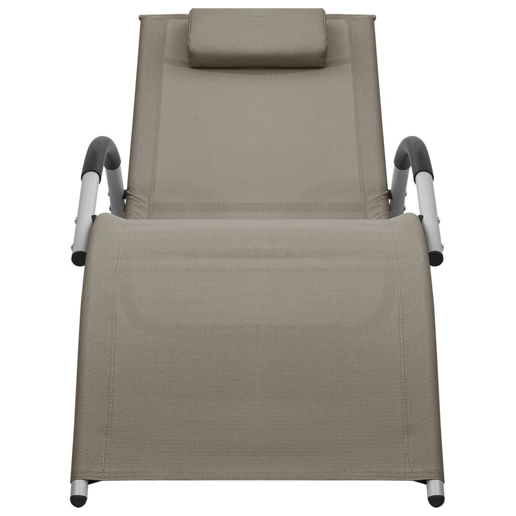 2x Ligbed Textileen Taupe/Grijs - Retourdeal! 35% Korting