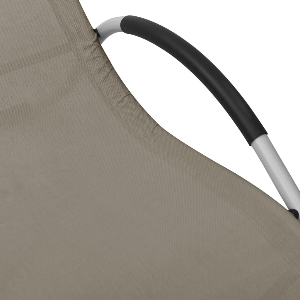 2x Ligbed Textileen Taupe/Grijs - Retourdeal! 35% Korting