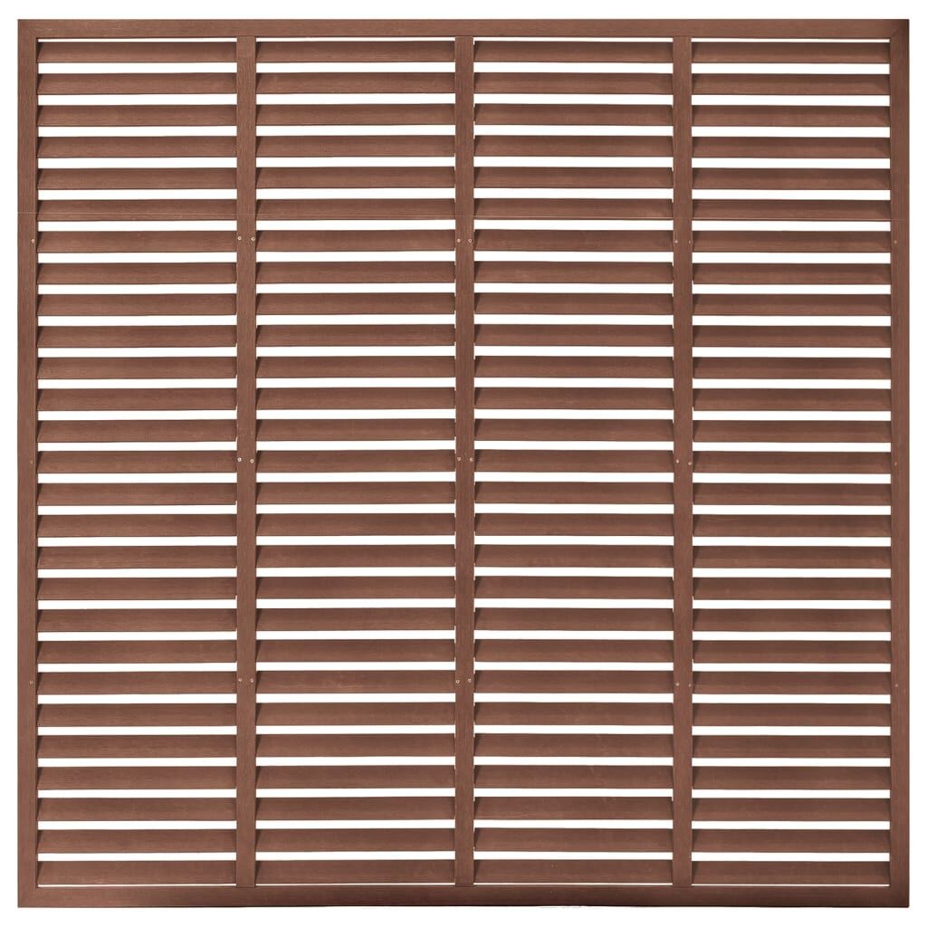 VidaXL Louvre Schutting 180x180 Bruin - 35% Korting!