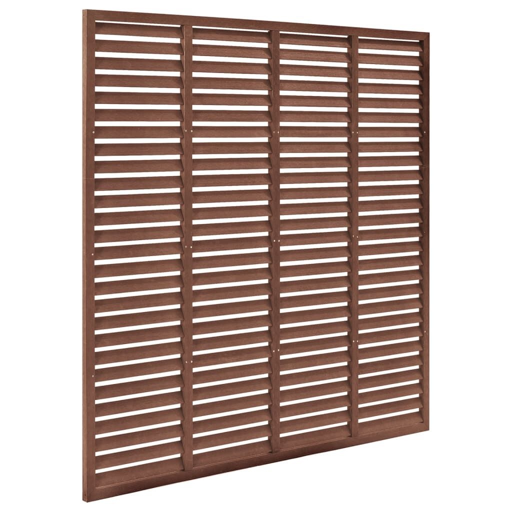 VidaXL Louvre Schutting 180x180 Bruin - 35% Korting!