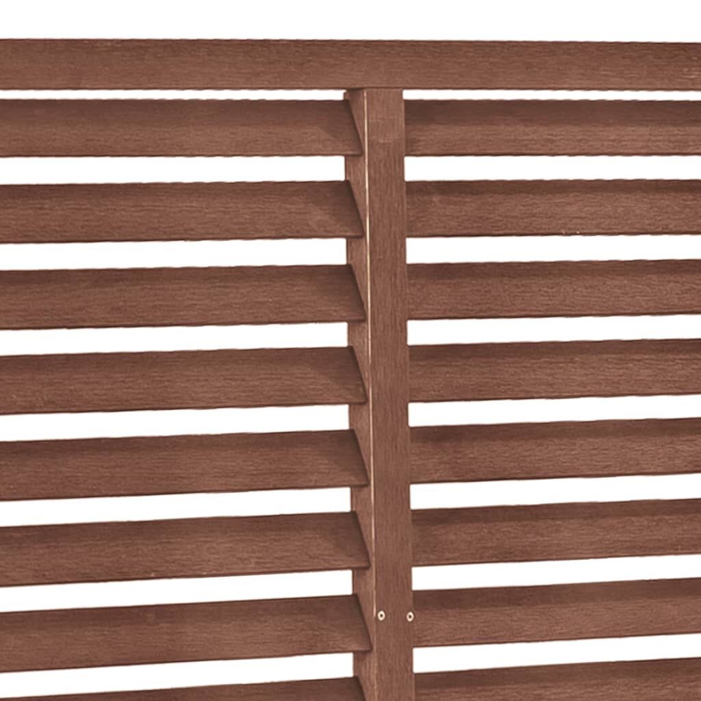 VidaXL Louvre Schutting 180x180 Bruin - 35% Korting!