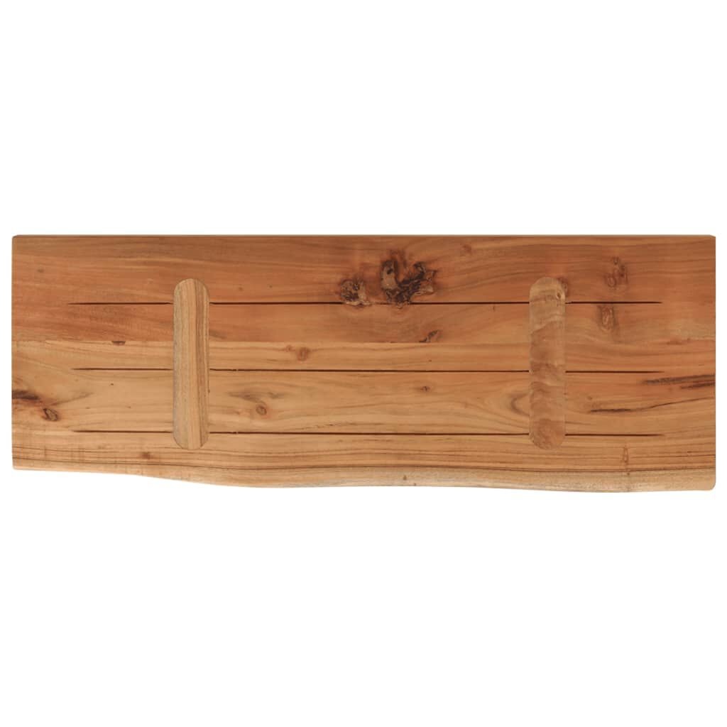 Wandschap Acaciahout 70cm - 35% Korting! (Natuurlijke Rand)