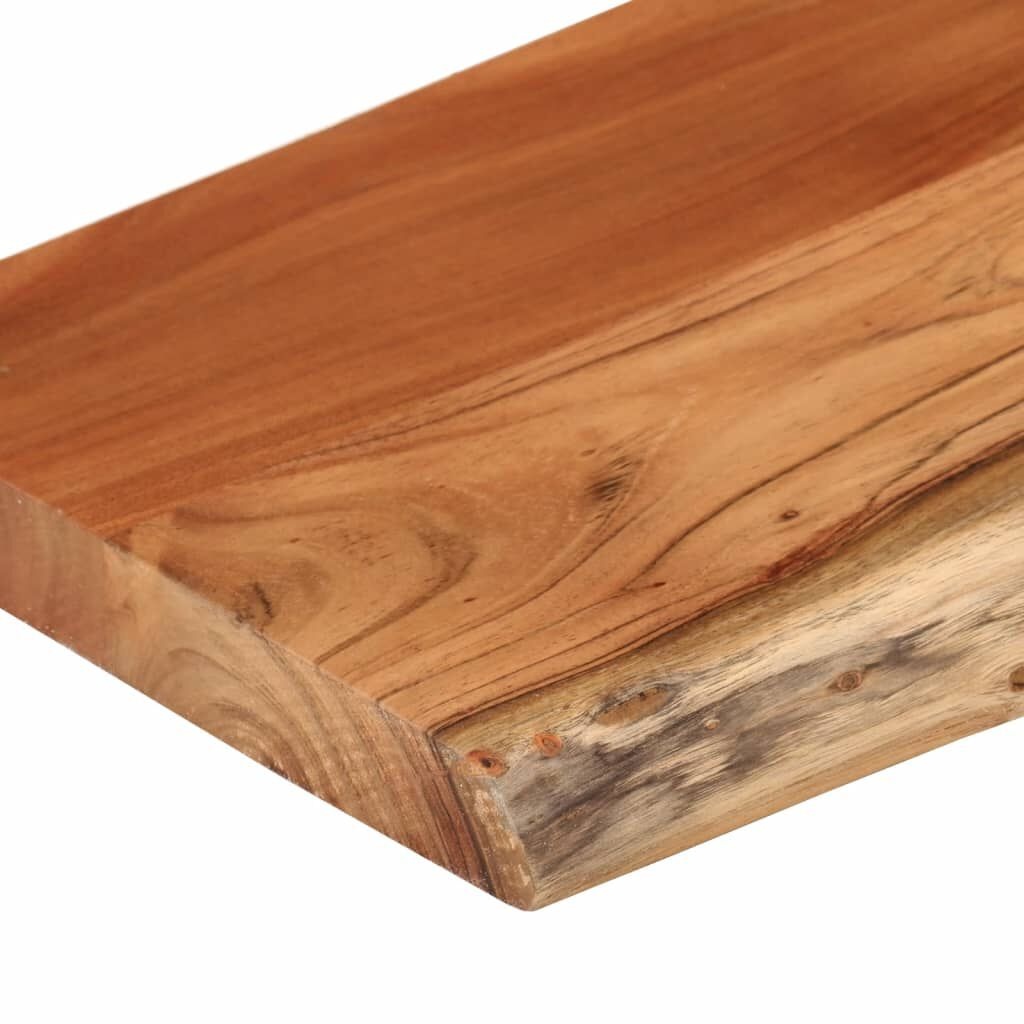 Wandschap Acaciahout 70cm - 35% Korting! (Natuurlijke Rand)