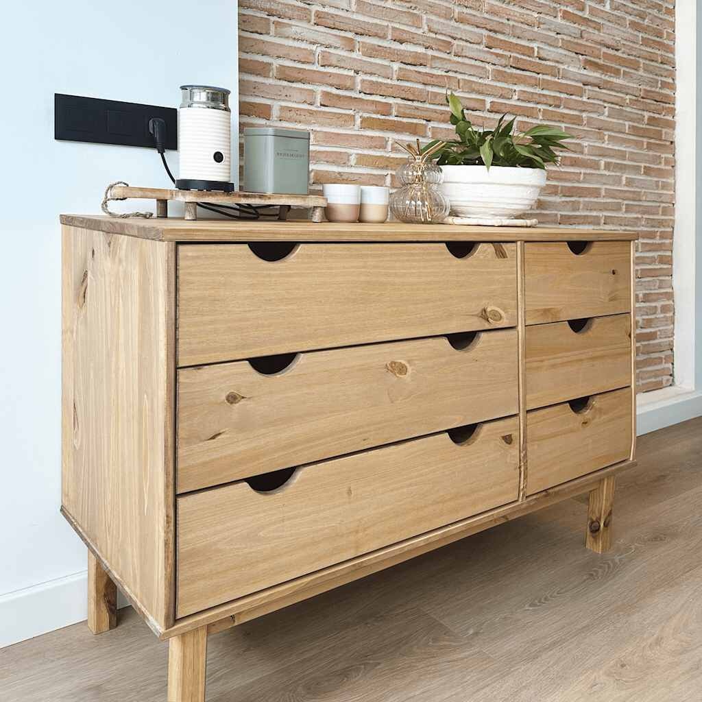vidaXL Ladekast Grenenhout 111cm - OTTA - 35% Korting!