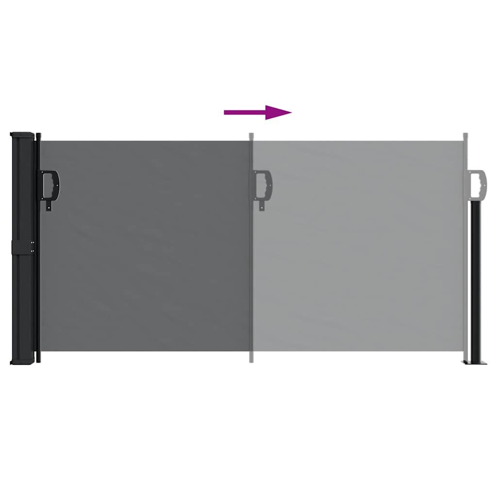 vidaXL Uittrekbaar Windscherm 100x500cm Zwart -60% KORTING!