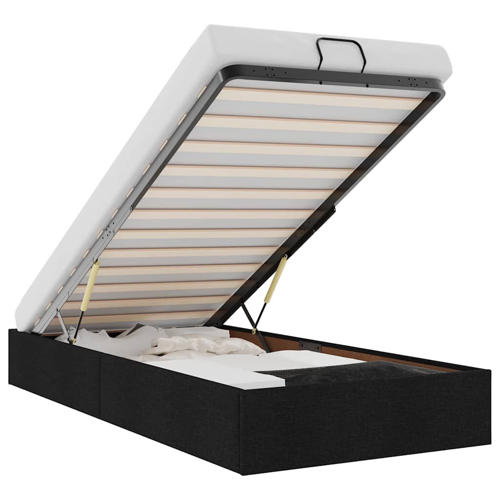 vidaXL Bedframe 100x200 Zwart - Zonder Matras - 60% Korting!