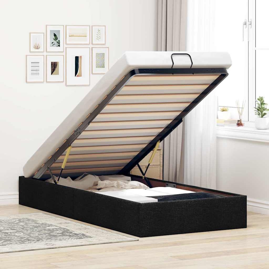 vidaXL Bedframe 100x200 Zwart - Zonder Matras - 60% Korting!