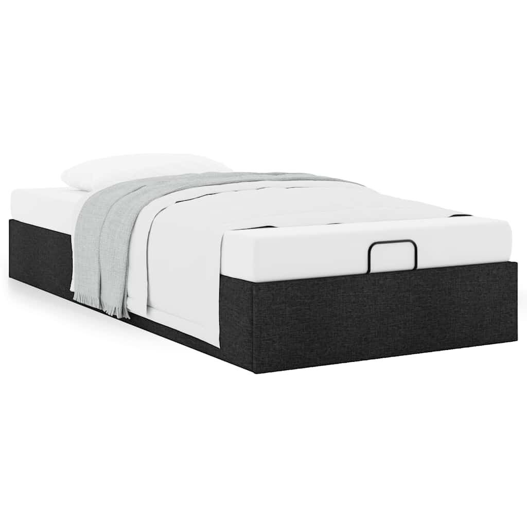 vidaXL Bedframe 100x200 Zwart - Zonder Matras - 60% Korting!