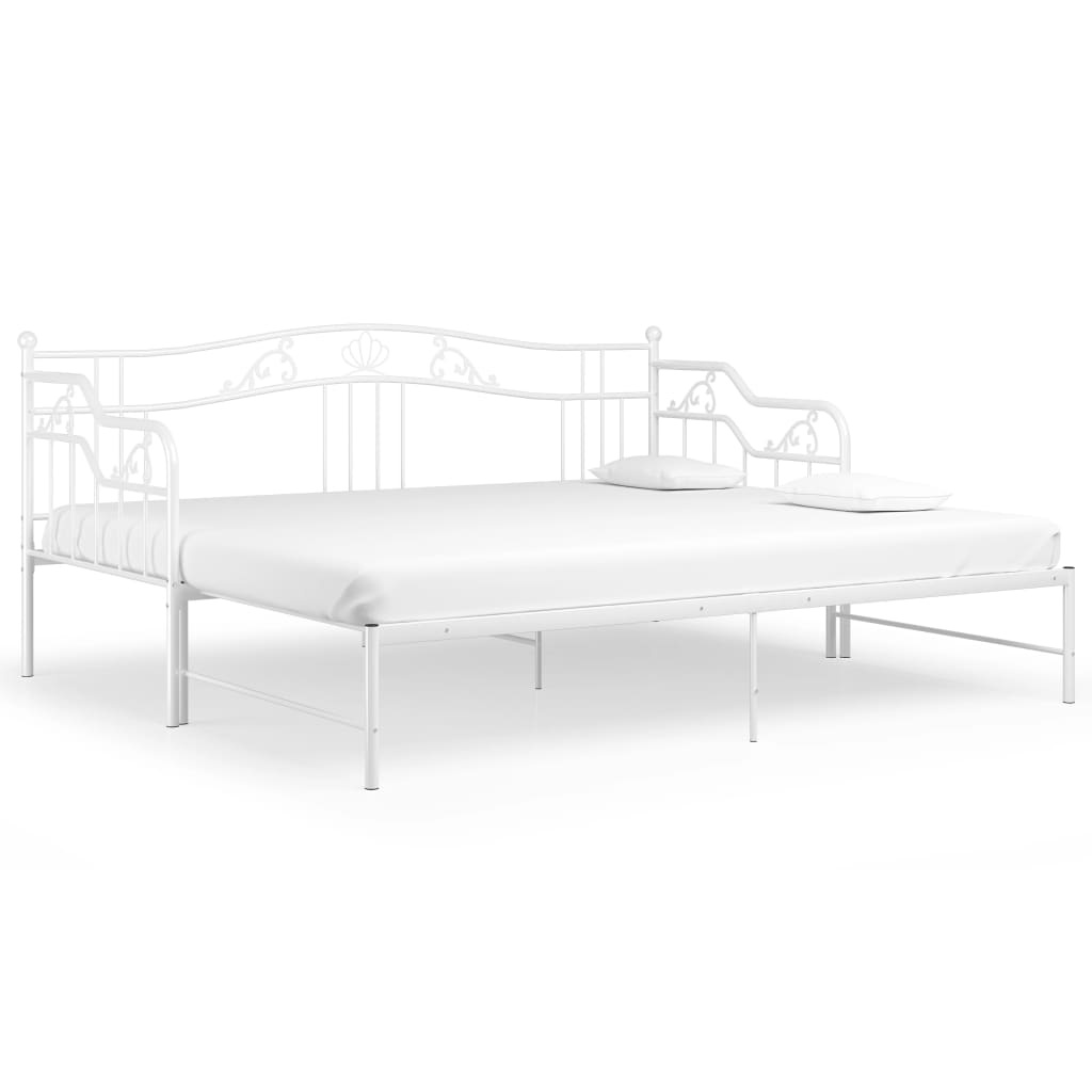 VidaXL Uittrekbare Slaapbank 90x200 Wit - 50% Korting!