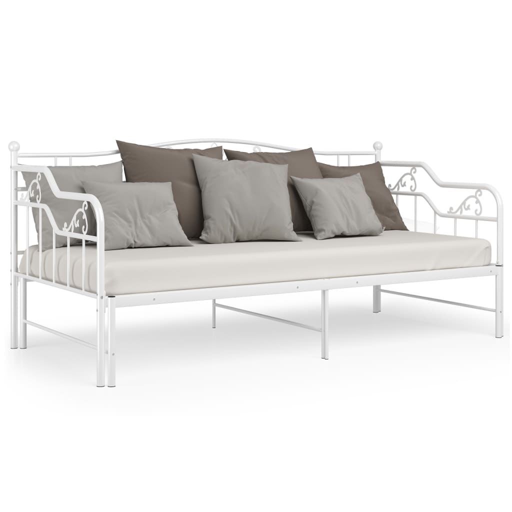VidaXL Uittrekbare Slaapbank 90x200 Wit - 50% Korting!