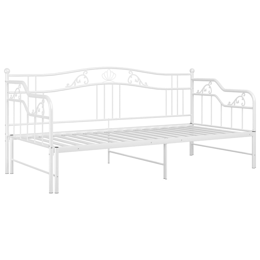 VidaXL Uittrekbare Slaapbank 90x200 Wit - 50% Korting!