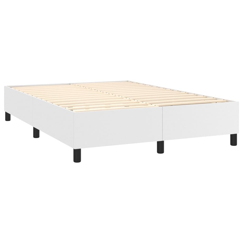 Bedframe Kunstleer Wit 140x190 cm - 42% Korting!