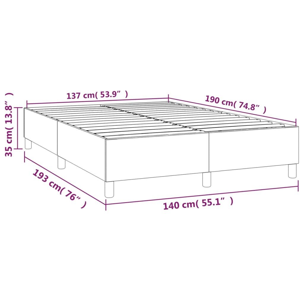 Bedframe Kunstleer Wit 140x190 cm - 42% Korting!